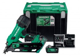 Hikoki NR1890DCAJPZ 18V New 2nd Generation Brushless First Fix Framing Nailer, 2x 5.0Ah Batteries, Charger & Case &pound;529.95